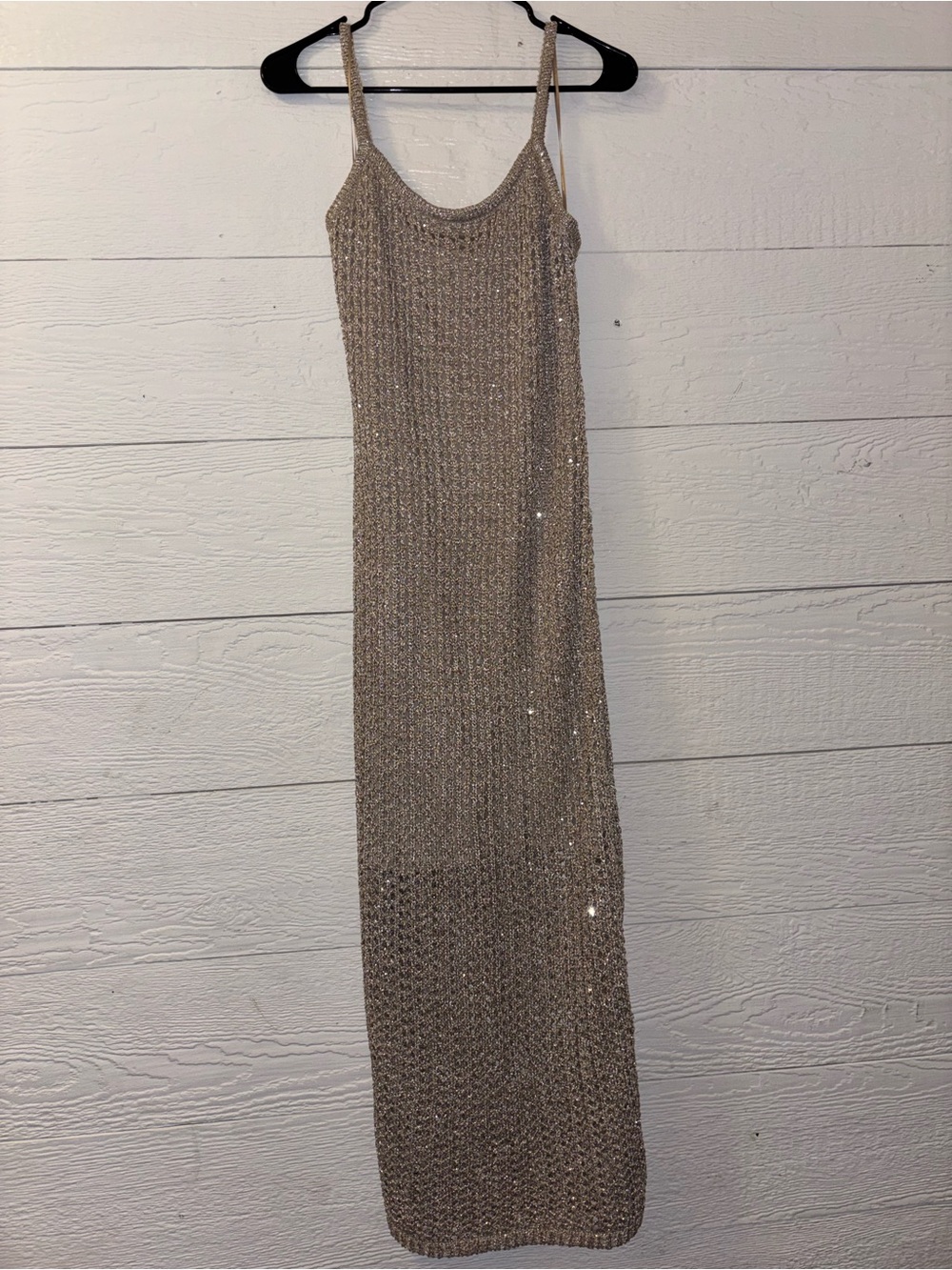 Shimmery Crochet Dress